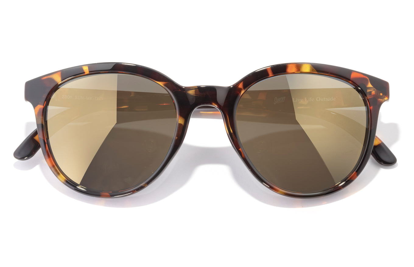 Sunski Makani Tortoise Flash Gold