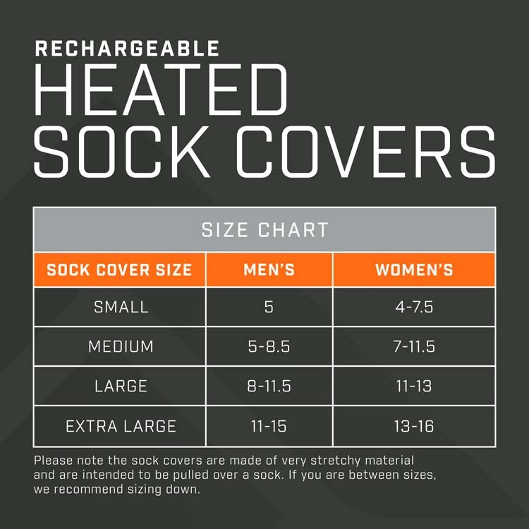 Rechargeable Heated Oversock