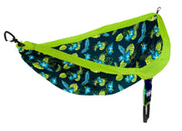 ENO DoubleNest Hammock Prints Aloha Green