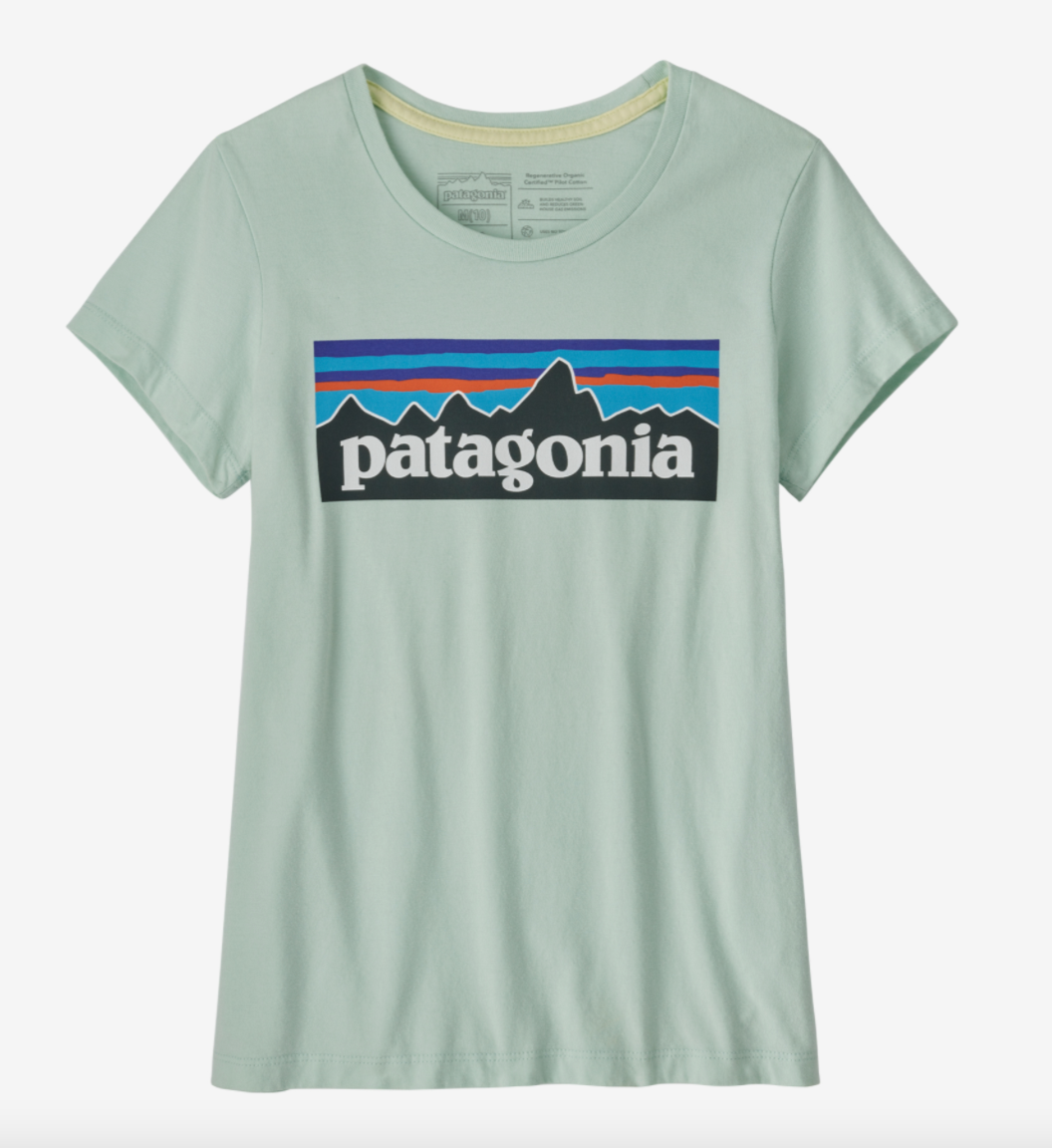 Girls' Regenerative Organic Certified Cotton P-6 Logo T-Shirt